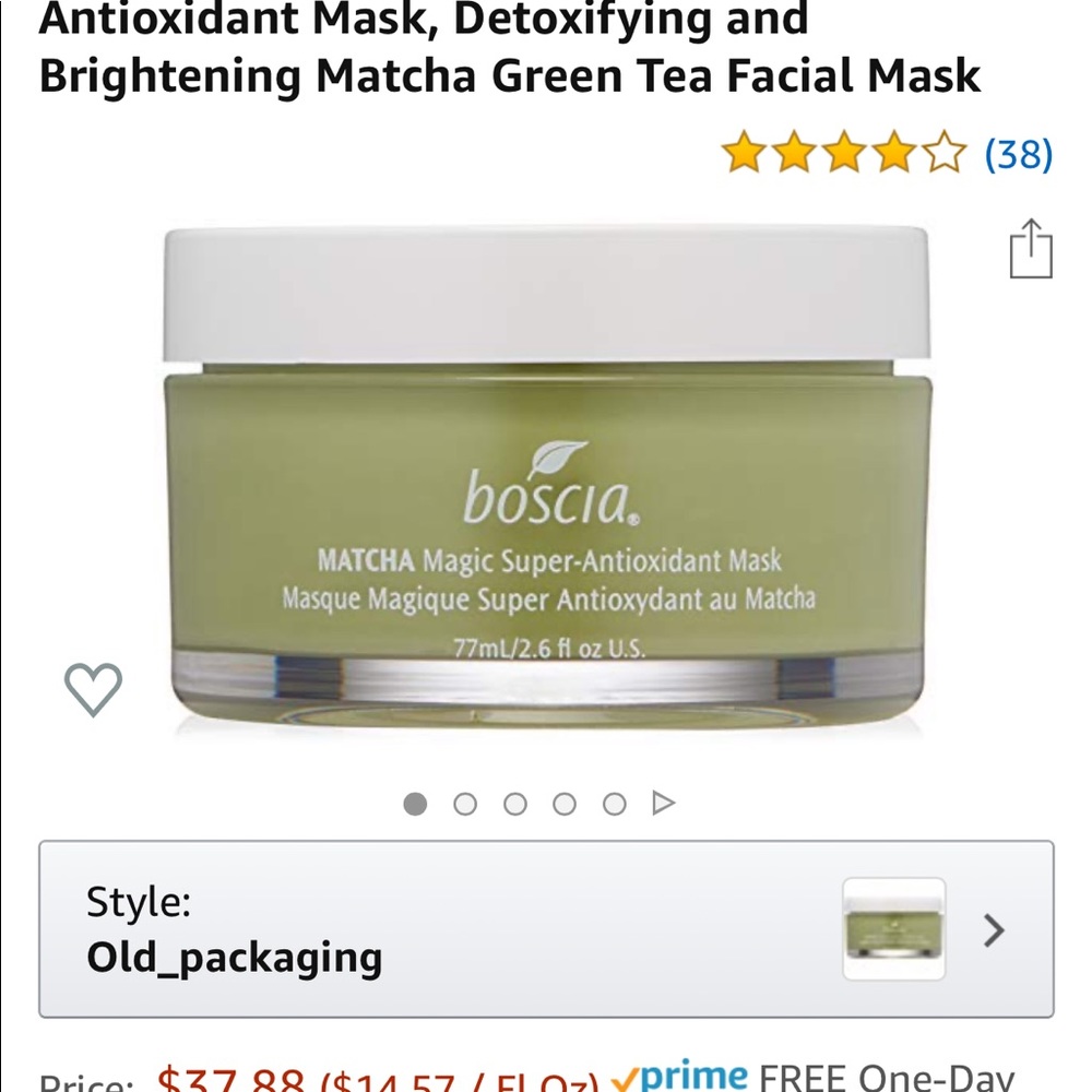 Boscia matcha mask